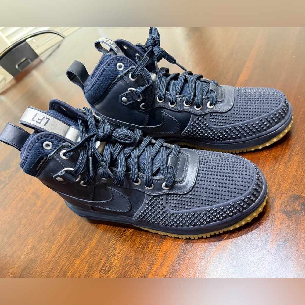 Nike Men's size 10.5 Lunar Force 1 Duckboot Dark Obsidian Boots Shoes 805899-400